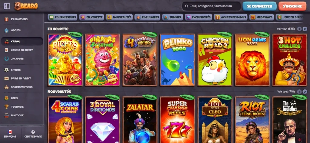 Casino en ligne canada legal