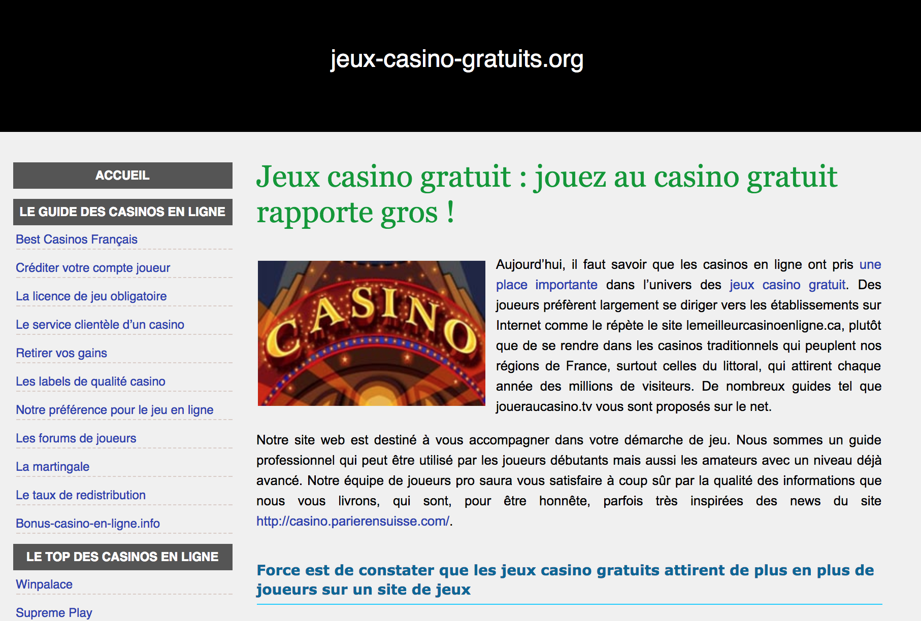 Jeux gratuits guide